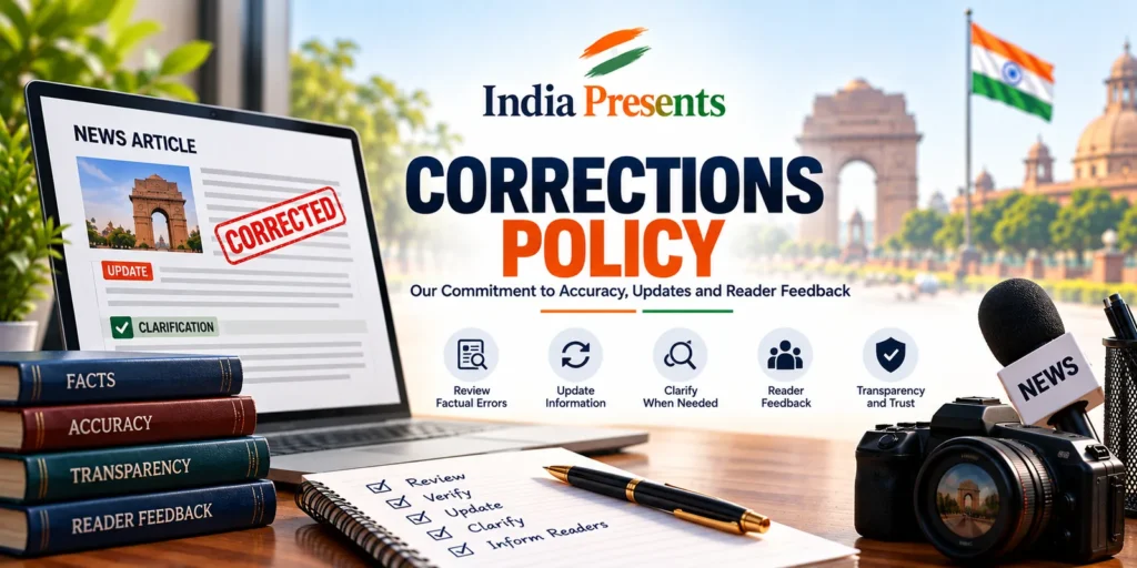Corrections Policy 1 Corrections Policy – India Presents accuracy updates and reader feedback