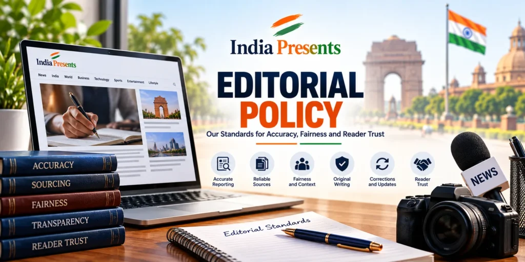 Editorial Policy 1 Editorial Policy – India Presents accuracy sourcing and reader trust standards