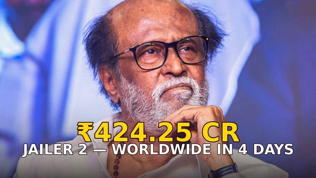 Rajinikanth — Jailer 2 Day 4 box office: Rs 424.25 crore worldwide